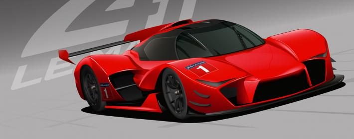 En skitse, der demonstrerer, hvordan de nye hypercars fra 2020 og frem kan se ud. Grafik: ACO/FIA