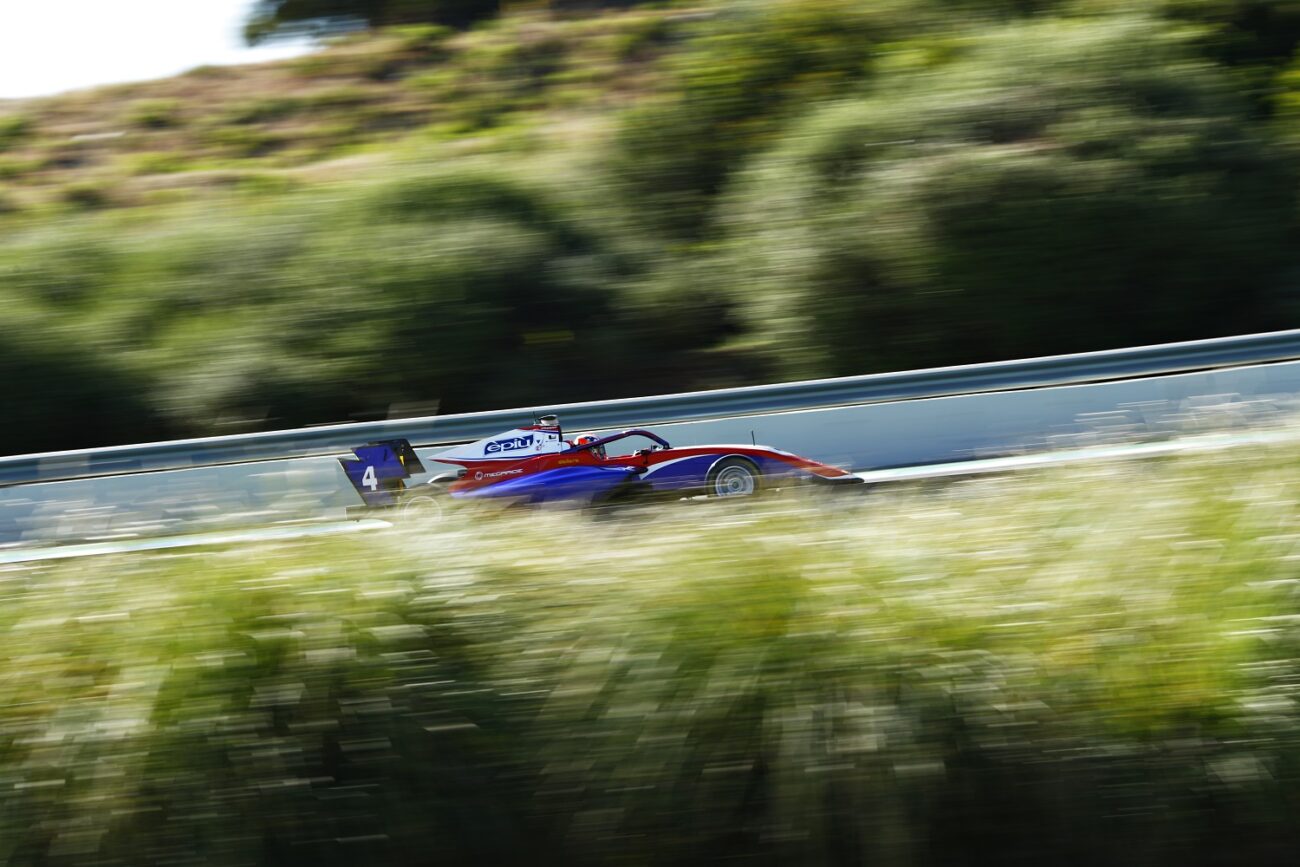 JEREZ DE LA FRONTERA, SPAIN - MAY 12: Jack Doohan of Australia and Trident (4) drives at Circuito de Jerez on May 12, 2021 in Jerez de la Frontera, Spain. (Photo by Eric Alonso - Formula 1/Formula Motorsport Limited via Getty Images)