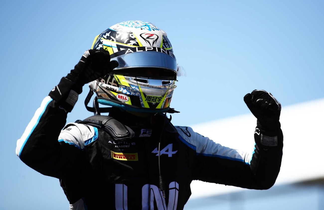 NORTHAMPTON, ENGLAND - JULY 18: <> during the Round 4:Silverstone feature race of the Formula 2 Championship at Silverstone on July 18, 2021 in Northampton, England. (Photo by Joe Portlock - Formula 1/Formula Motorsport Limited via Getty Images)