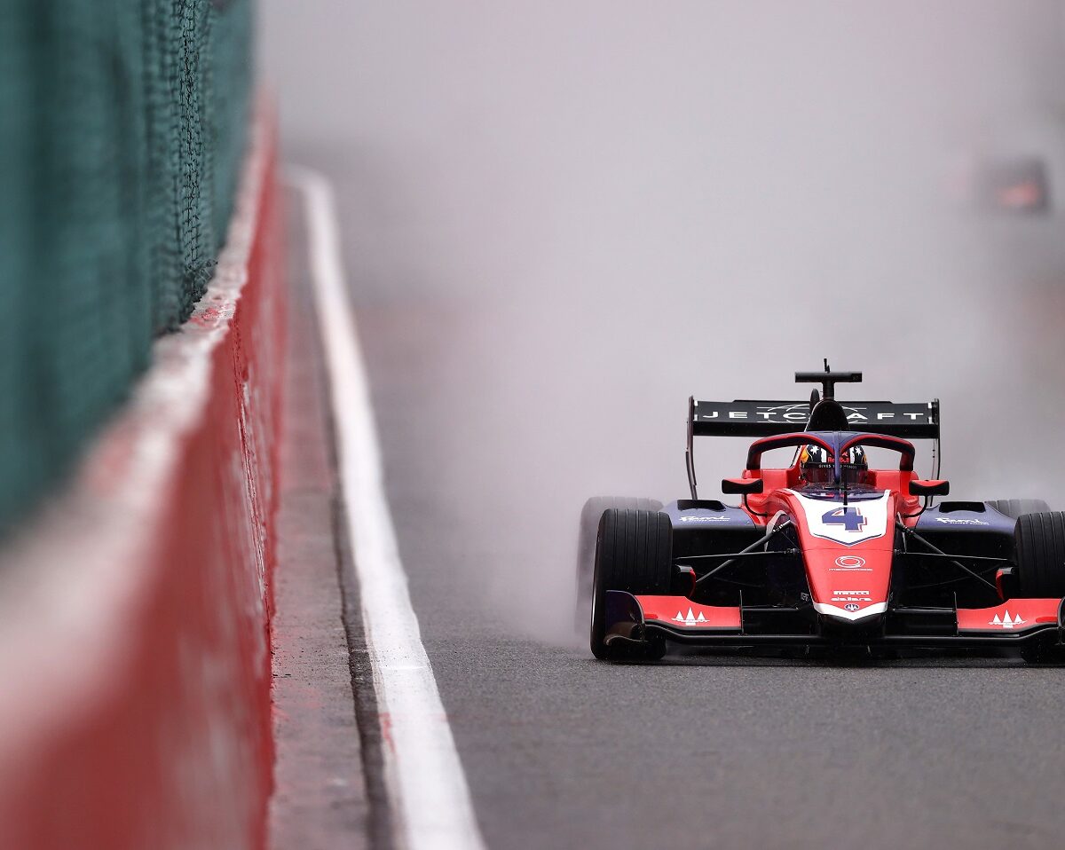 SPA, BELGIUM - AUGUST 28: Jack Doohan of Australia and Trident (4) drives during Round 5:Spa-Francorchamps race 2 of the Formula 3 Championship at Circuit de Spa-Francorchamps on August 28, 2021 in Spa, Belgium. (Photo by Lars Baron/Getty Images)