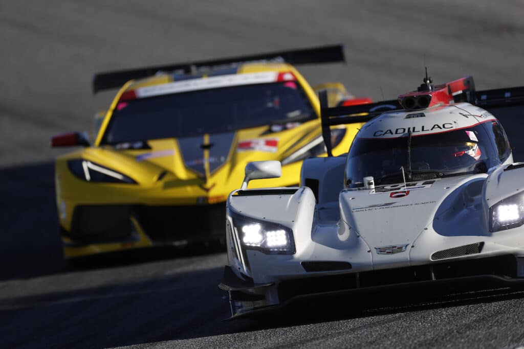 #01: Cadillac Chip Ganassi Racing Cadillac DPi, DPi: Renger van der Zande, Kevin Magnussen, #3: Corvette Racing Corvette C8.R, GTLM: Antonio Garcia, Jordan Taylor