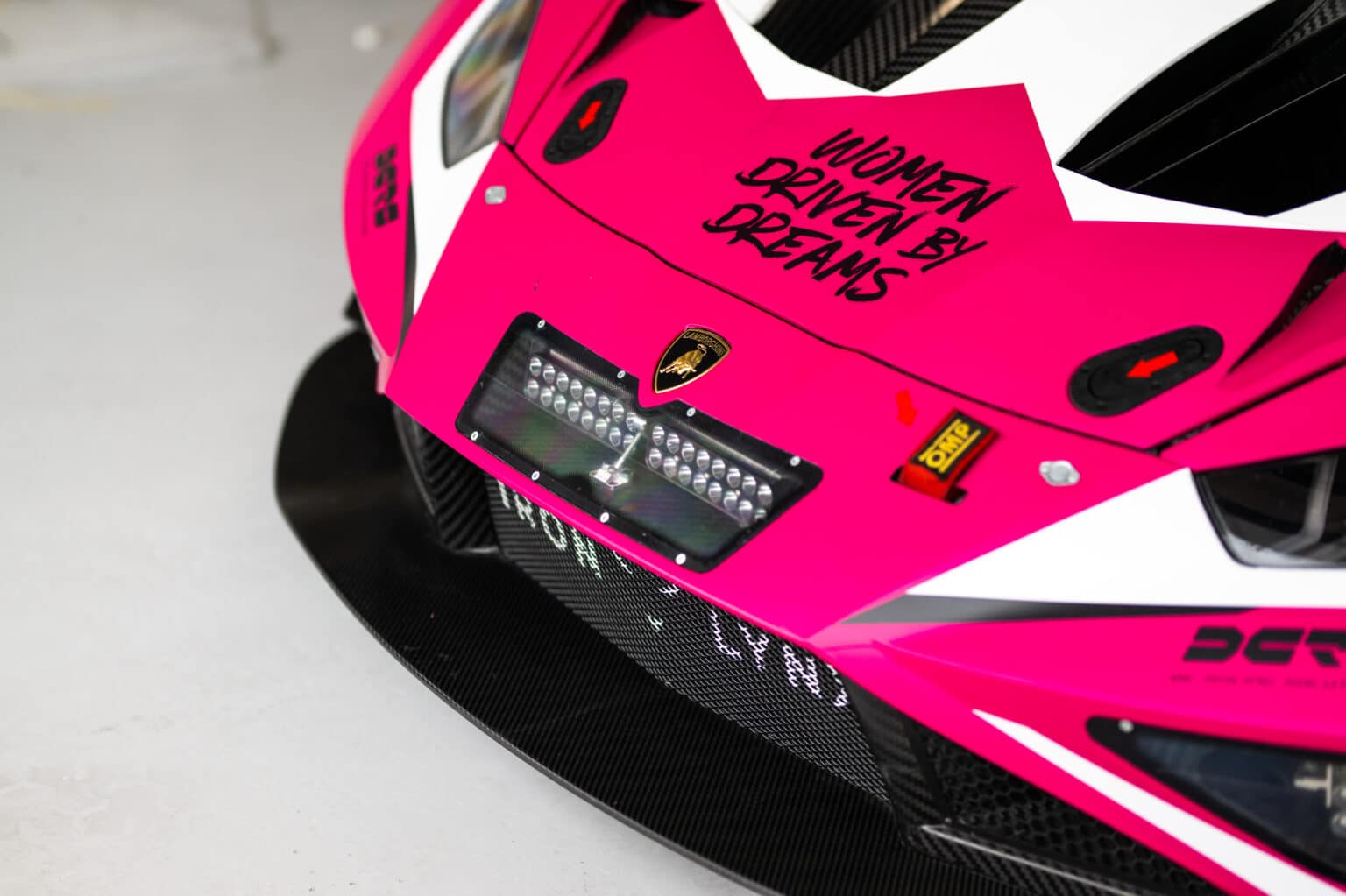 Iron Dames, Lamborghini Huracan GT3 Evo2 #85, body  during the Prologue of the 2024 FIA World Endurance Championship, from February 24 to 26, 2024 on the Losail International Circuit in Lusail, Qatar - Photo Marius Hecker / DPPI