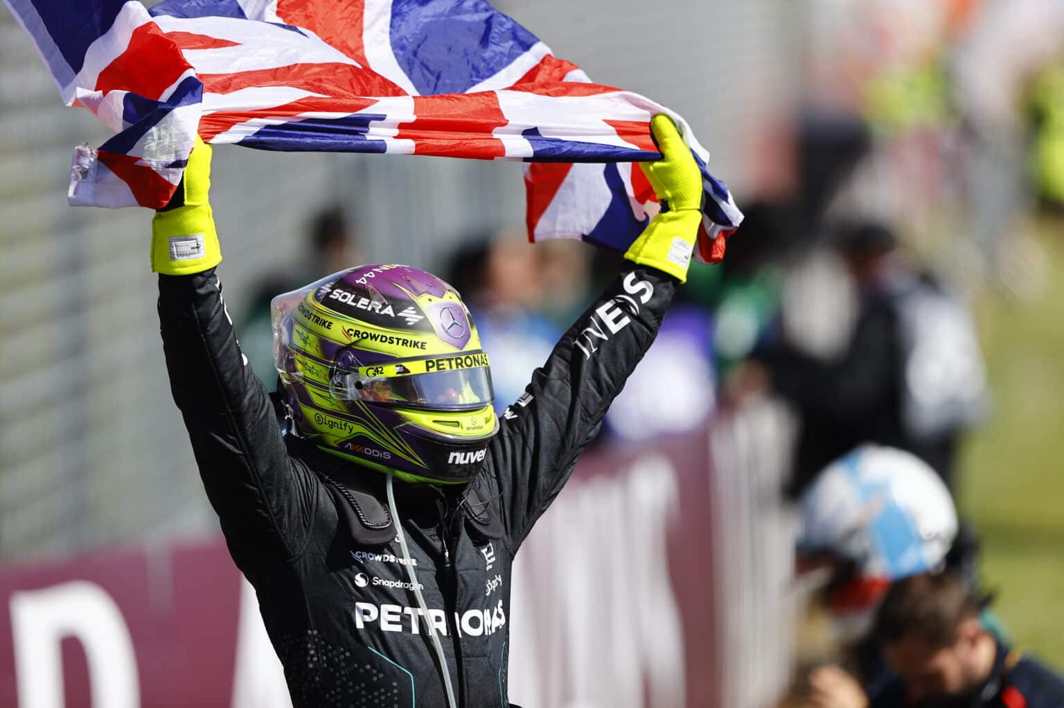 Formel 1 - Mercedes-AMG Petronas Motorsport, Großer Preis von Großbritannien 2024. Lewis Hamilton 

Formula One - Mercedes-AMG Petronas Motorsport, British GP 2024. Lewis Hamilton