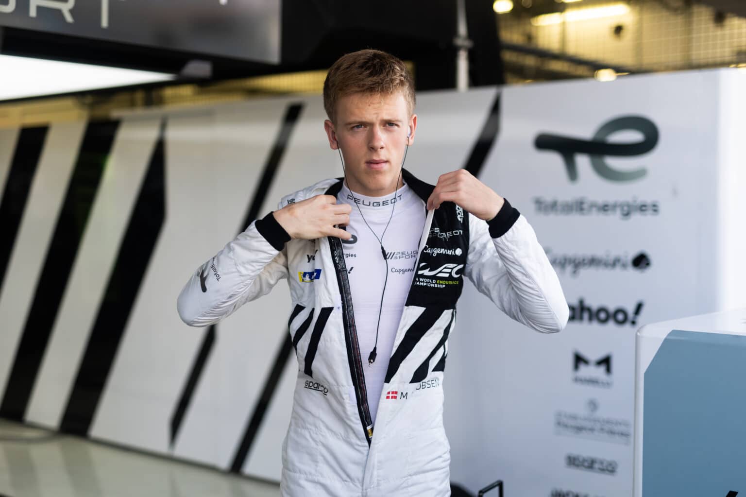 JAKOBSEN Malthe (dnk), Peugeot TotalEnergies, Peugeot 9X8, portrait during the Bahrain FIA World Endurance Championship Rookie Test 2023, on November 5, 2023 on the Bahrain International Circuit, in Sakhir, Bahrain - Photo Joao Filipe / DPPI
