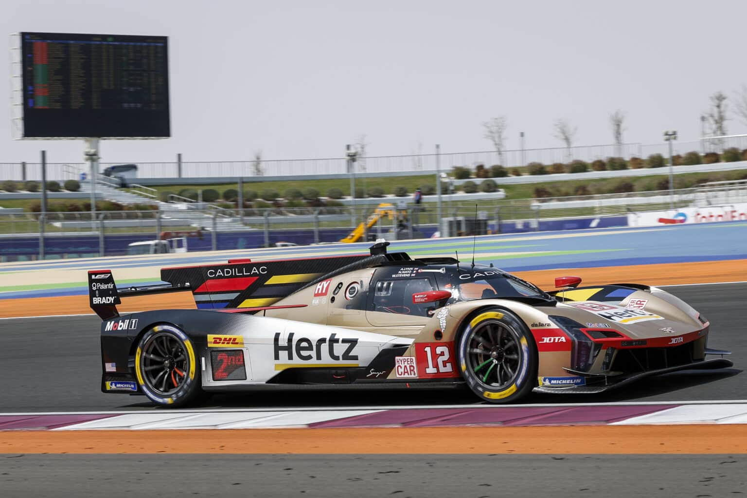 12 LYNN Alex (gbr), NATO Norman (fra), STEVENS Will (gbr), Cadillac Hertz Team Jota, Cadillac V-Series.R #12, Hypercar, action during the Qatar 1812 KM, 1st round of the 2025 FIA World Endurance Championship, from February 25 to 28, 2025 on the Losail International Circuit in Lusail, Qatar - Photo Julien Delfosse / DPPI