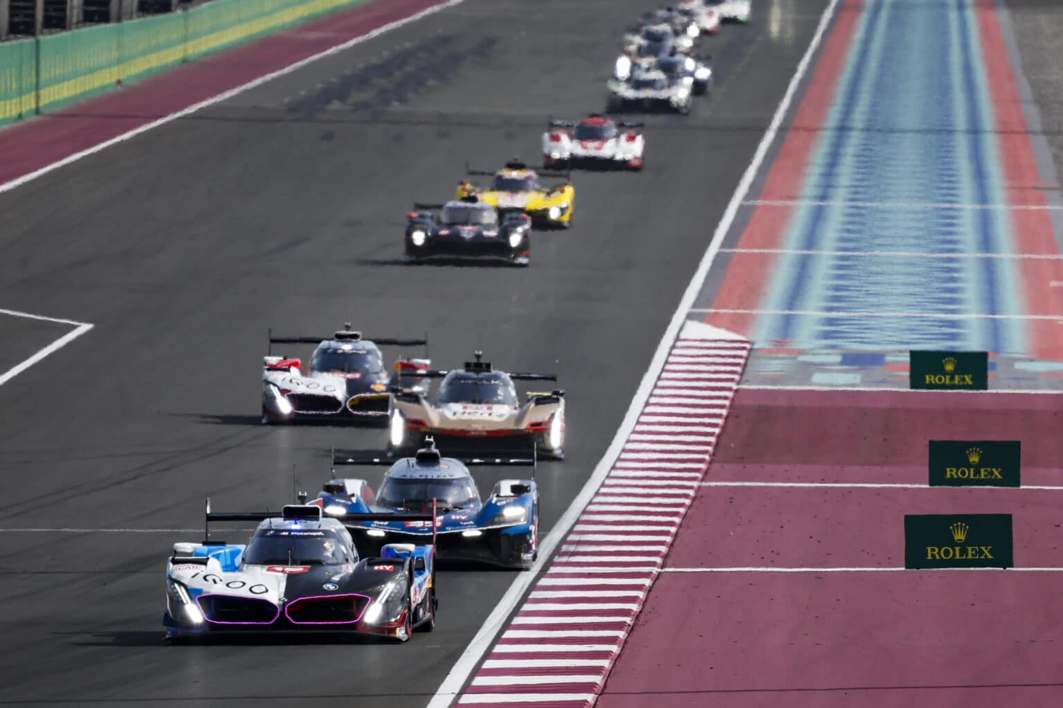 15 MAGNUSSEN Kevin (dnk), MARCIELLO Raffaele (swi), VANTHOOR Dries (bel), BMW M Team WRT, BMW M Hybrid V8 #15, Hypercar, action during the Qatar 1812 KM, 1st round of the 2025 FIA World Endurance Championship, from February 25 to 28, 2025 on the Losail International Circuit in Lusail, Qatar - Photo Julien Delfosse / DPPI