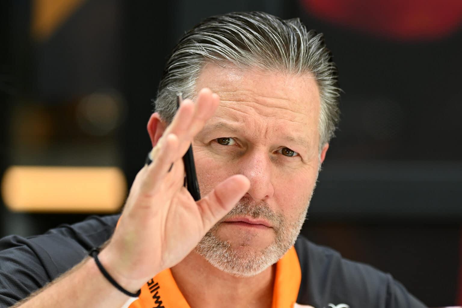MELBOURNE, AUSTRALIA - MARCH 12: Zak Brown, Chief Executive Officer of McLaren looks on in the Paddock during previews ahead of the F1 Grand Prix of Australia at Albert Park Grand Prix Circuit on March 12, 2025 in Melbourne, Australia. (Photo by Clive Mason/Getty Images). Foto: McLaren Racing Media