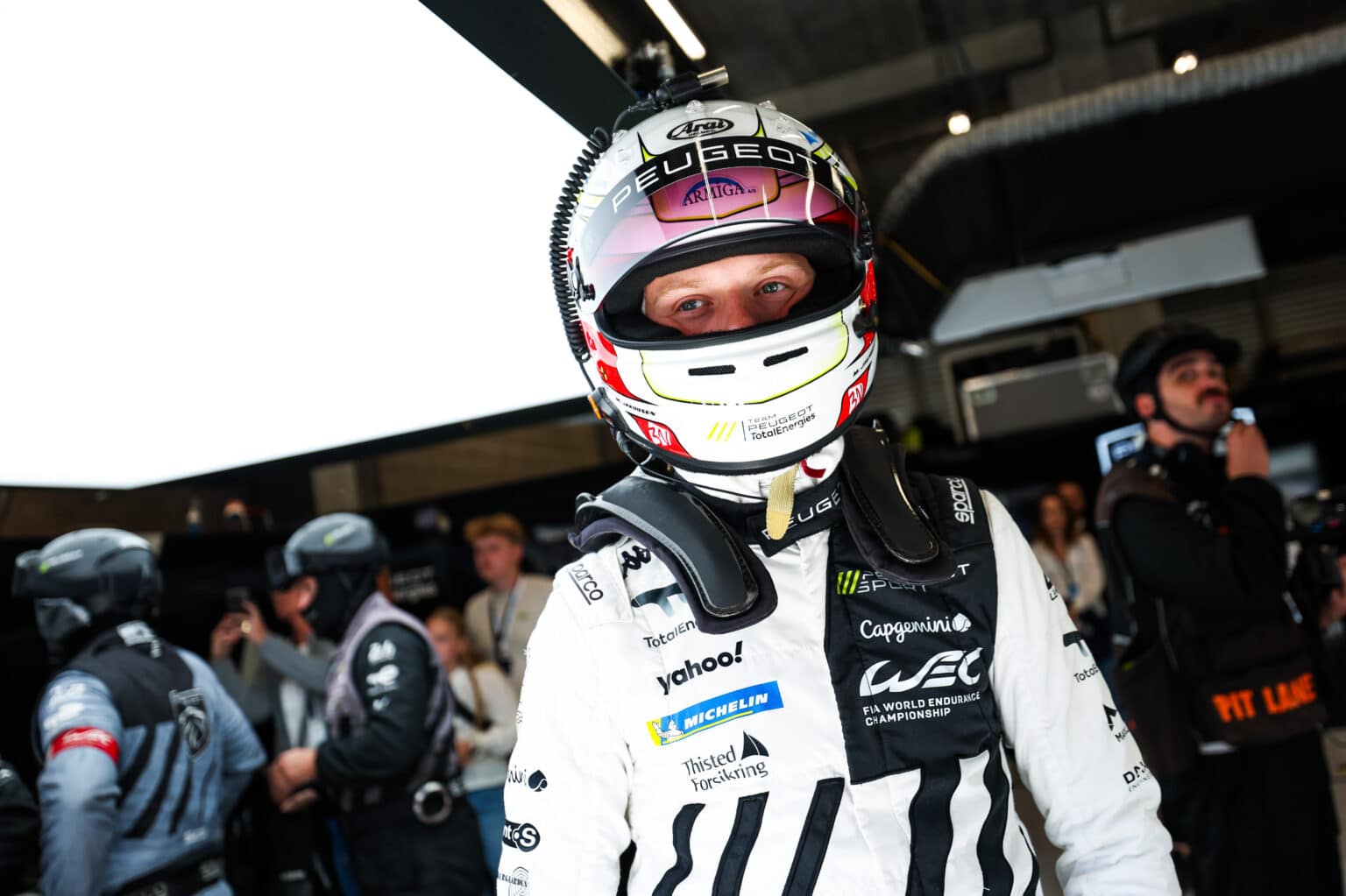 JAKOBSEN Malthe (dnk), Peugeot TotalEnergies, Peugeot 9X8 #94, Hypercar, portrait during the TotalEnergies 6 Hours of Spa-Francorchamps 2025, 3rd round of the 2025 FIA World Endurance Championship, from May 8 to 10, 2025 on the Circuit de Spa-Francorchamps in Stavelot, Belgium - Photo Florent Gooden / DPPI