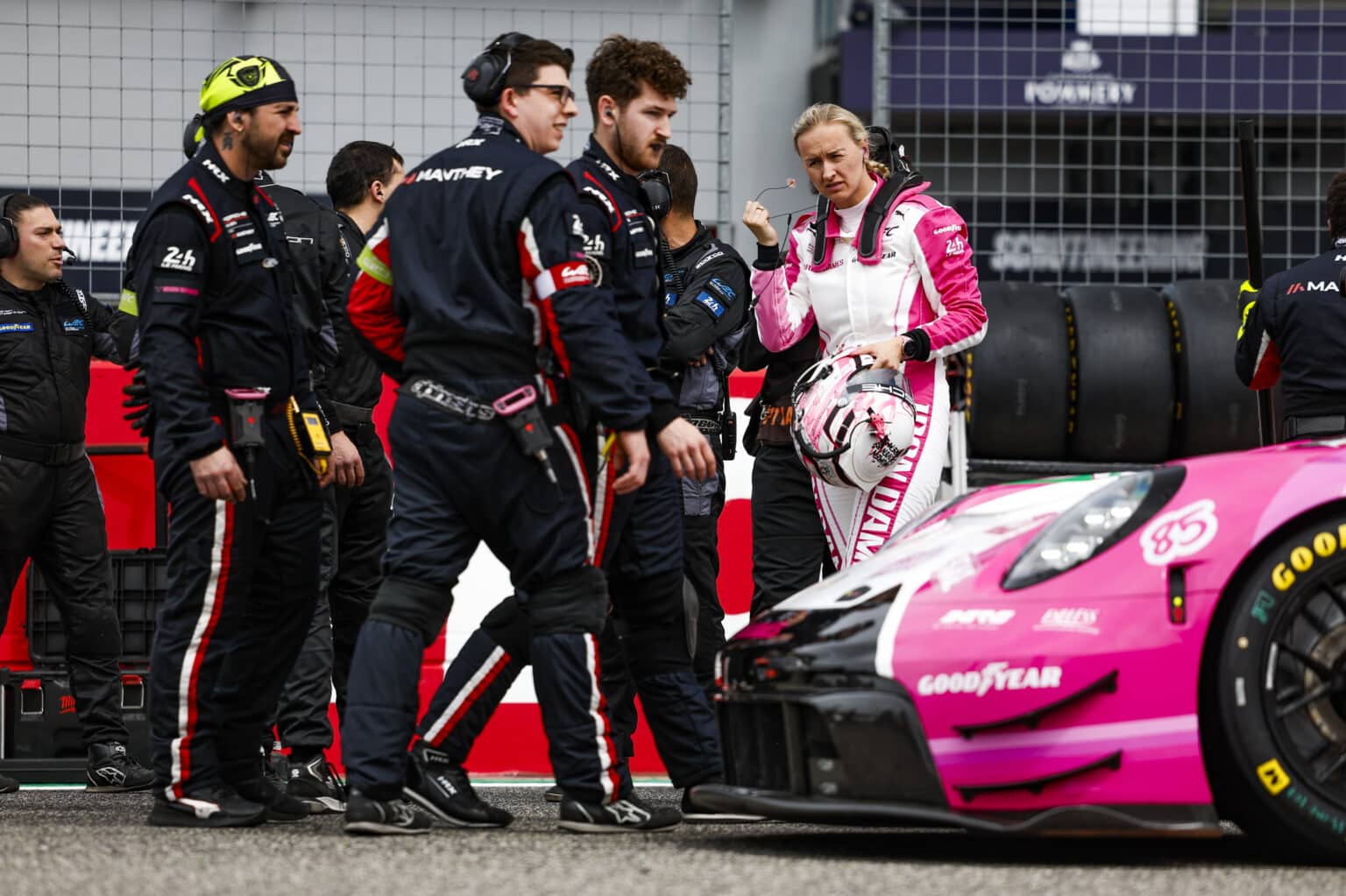 GATTING Michelle (dnk), Iron Dames, Porsche 911 GT3 R (992) #85, LM GT3, portrait during the 6 Hours of Imola 2025, 2nd round of the 2025 FIA World Endurance Championship, from April 18 to 20, 2025 on the Autodromo Internazionale Enzo e Dino Ferrari in Imola, Italy - Photo Julien Delfosse / DPPI