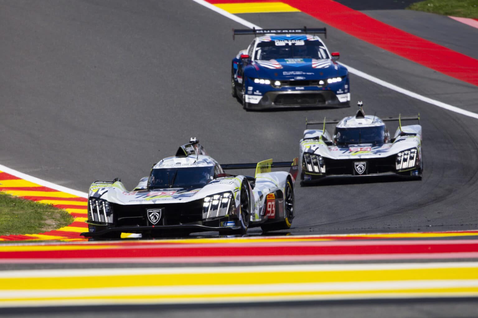 93 JENSEN Mikkel (dnk), DI RESTA Paul (gbr), VERGNE Jean-Eric (fra), Peugeot TotalEnergies, Peugeot 9X8 #93, Hypercar, action during the TotalEnergies 6 Hours of Spa-Francorchamps 2025, 3rd round of the 2025 FIA World Endurance Championship, from May 8 to 10, 2025 on the Circuit de Spa-Francorchamps in Stavelot, Belgium - Photo Julien Delfosse / DPPI