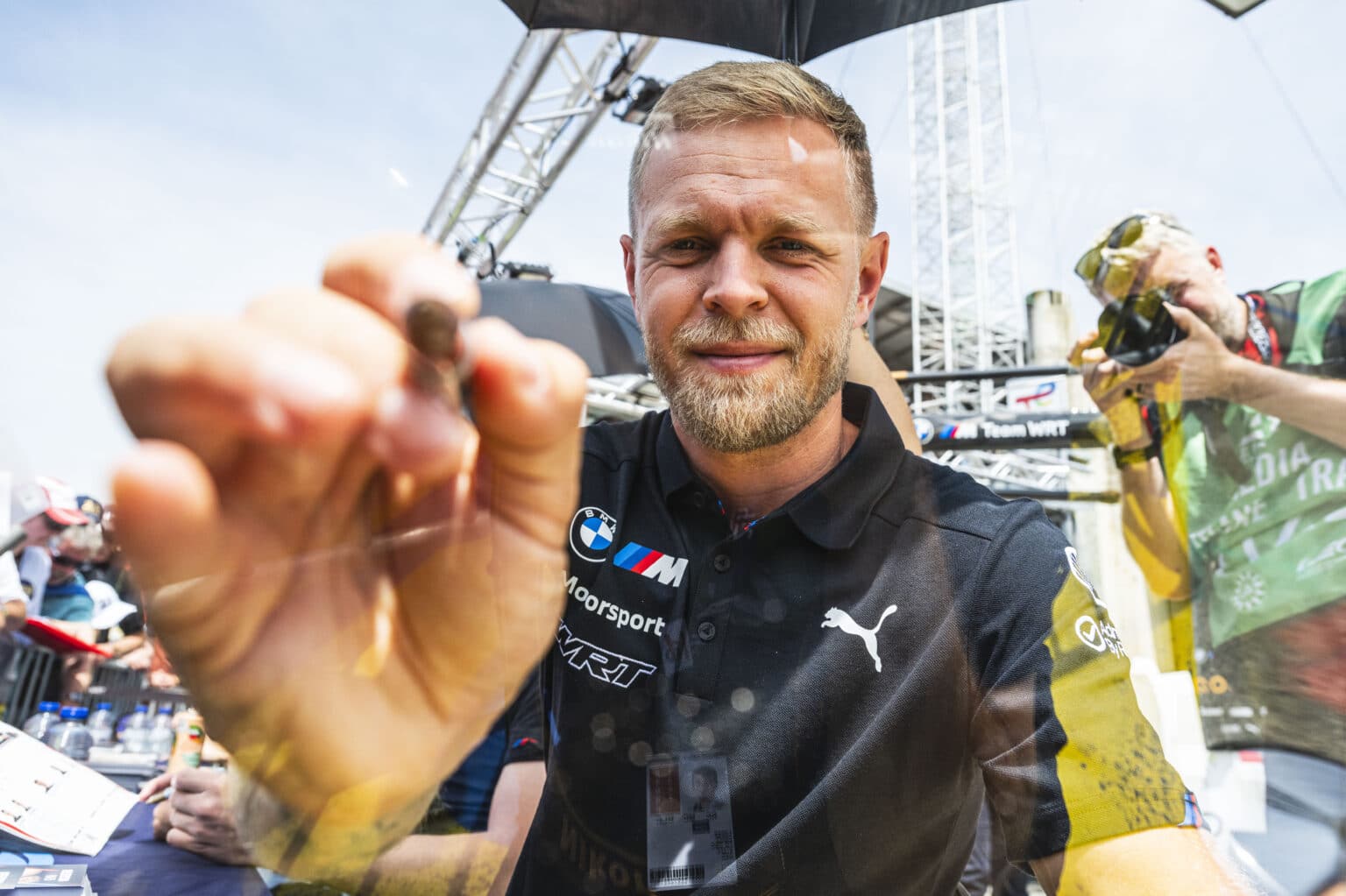 MAGNUSSEN Kevin (den), BMW M Team WRT, BMW M Hybrid V8, #15, Hypercar, portrait during the 24 Hours of Le Mans 2025, 4th round of the 2025 FIA World Endurance Championship, on June 10, 2025 on the Circuit des 24 Heures du Mans in Le Mans, France - Photo Charly López / DPPI