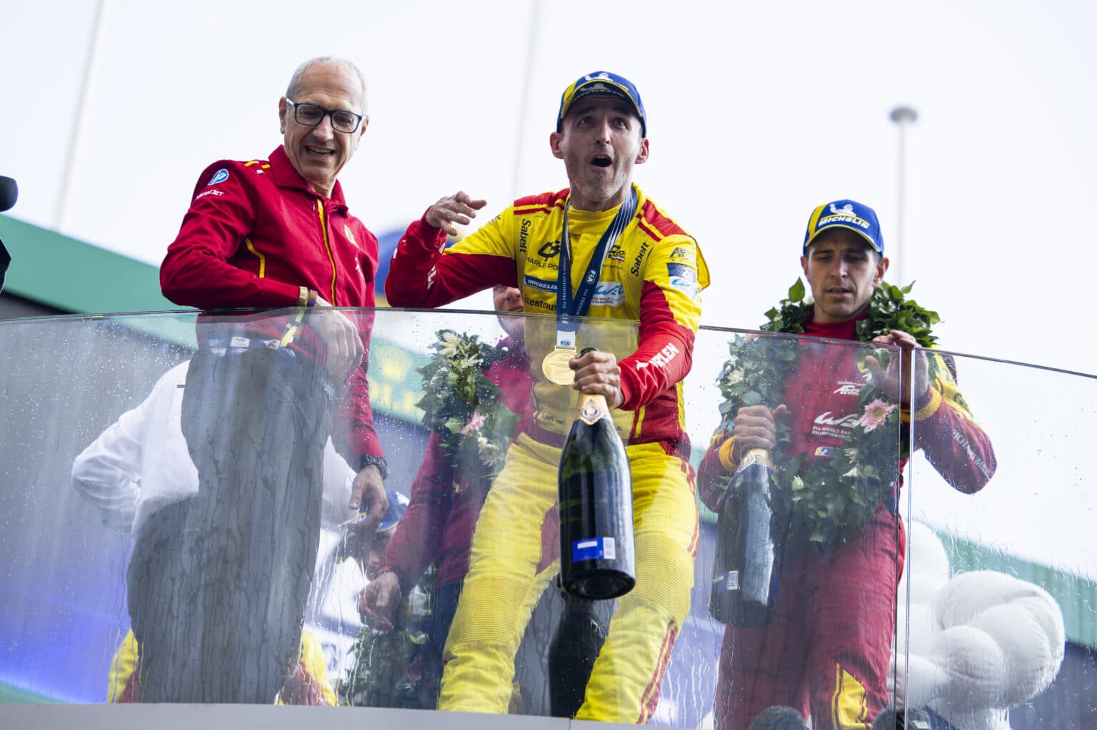 KUBICA Robert (pol), AF Corse, Ferrari 499P, #83, Hypercar, portrait during the 24 Hours of Le Mans 2025, 4th round of the 2025 FIA World Endurance Championship, on June 15, 2025 on the Circuit des 24 Heures du Mans in Le Mans, France - Photo Julien Delfosse / DPPI