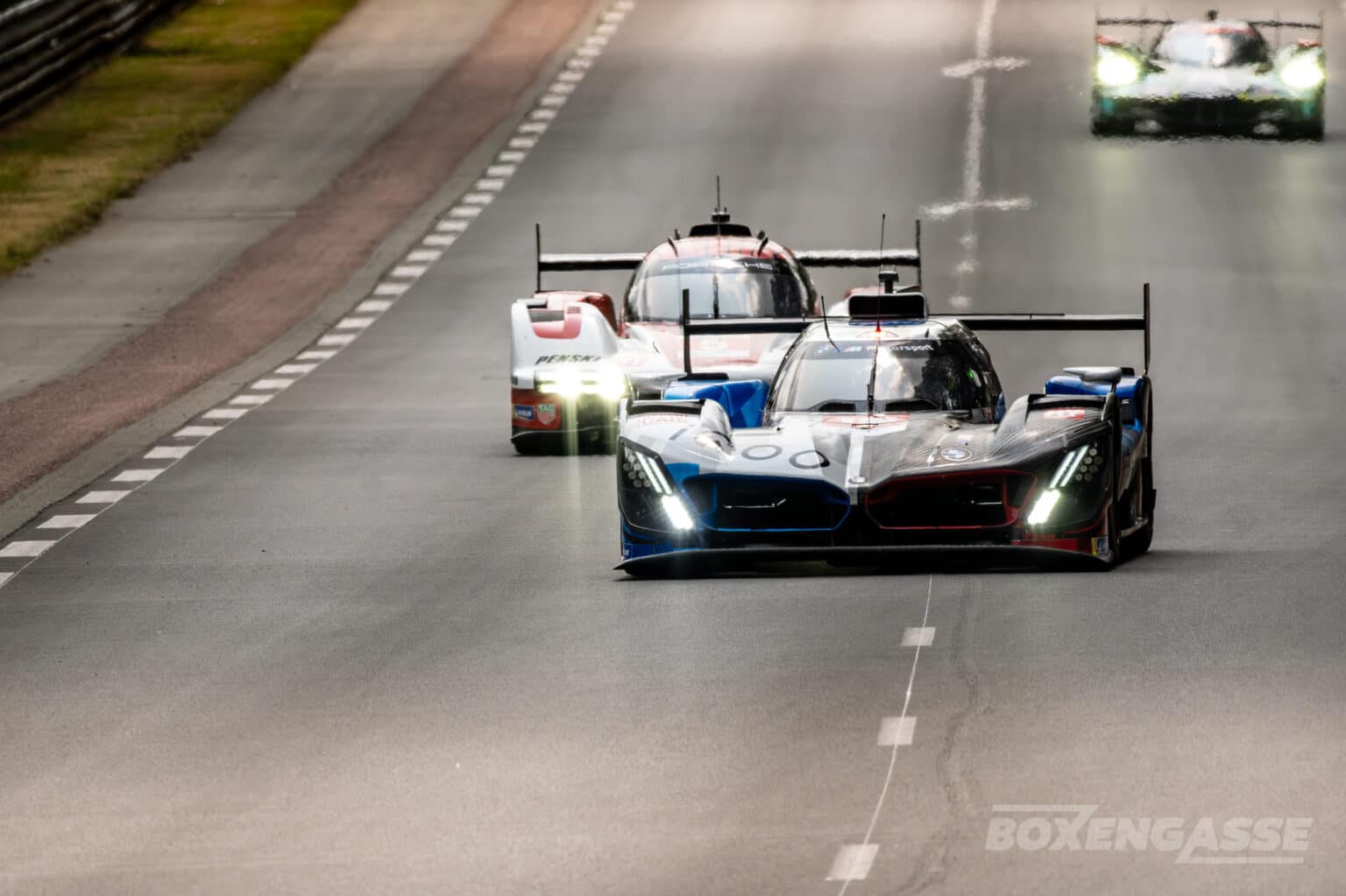 Kevin Magnussen, BMW og Michael Christensen, Porsche, Le Mans. Foto: Niklas Majgaard/Boxengasse