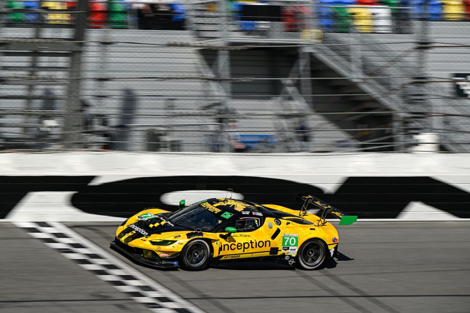 #70: Inception Racing, Ferrari 296 GT3 EVO, GTD: Brendan Iribe, Frederik Schandorff, Ollie Millroy, David Fumanelli