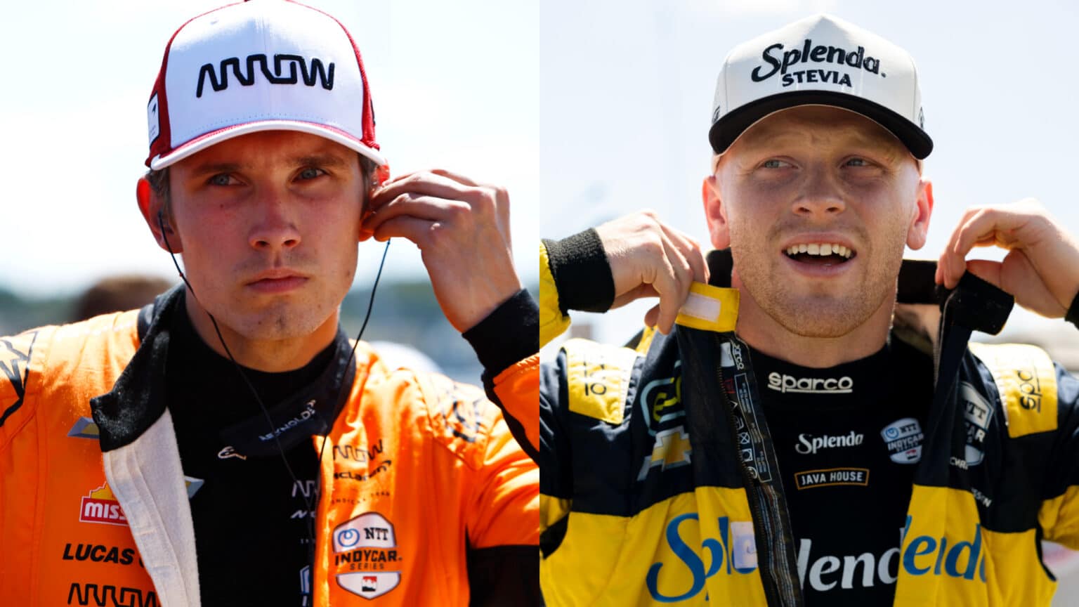 Christian Lundgaard og Christian Rasmussen. Foto: Penske Entertainment: Chris Jones/Travis Hinkle