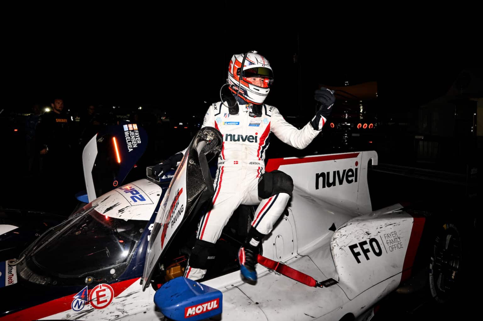 #2: United Autosports USA, ORECA LMP2 07, LMP2: Phil Fayer, Hunter McElrea, Mikkel Jensen, Podium