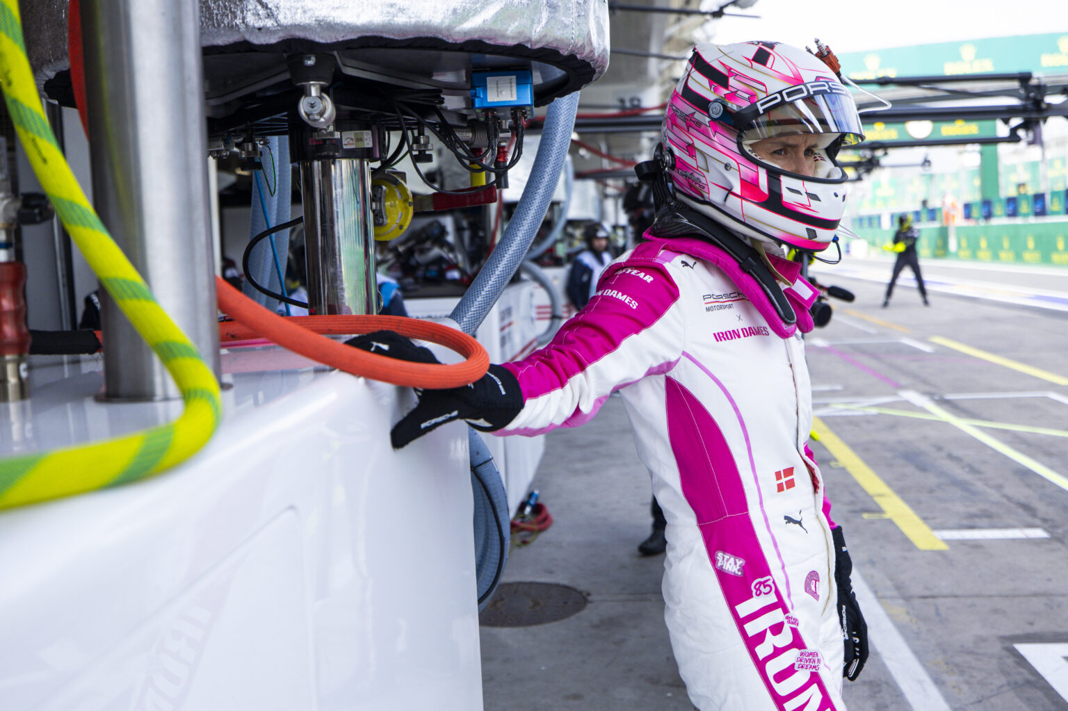 GATTING Michelle (dnk), Iron Dames, Porsche 911 GT3 R (992) #85, LM GT3, portrait during the Rolex 6 Hours of Sao Paulo 2025, 5th round of the 2025 FIA World Endurance Championship, from July 11 to 13, 2025 on the Interlagos Circuit in Sao Paulo, Brazil - Photo Julien Delfosse / DPPI