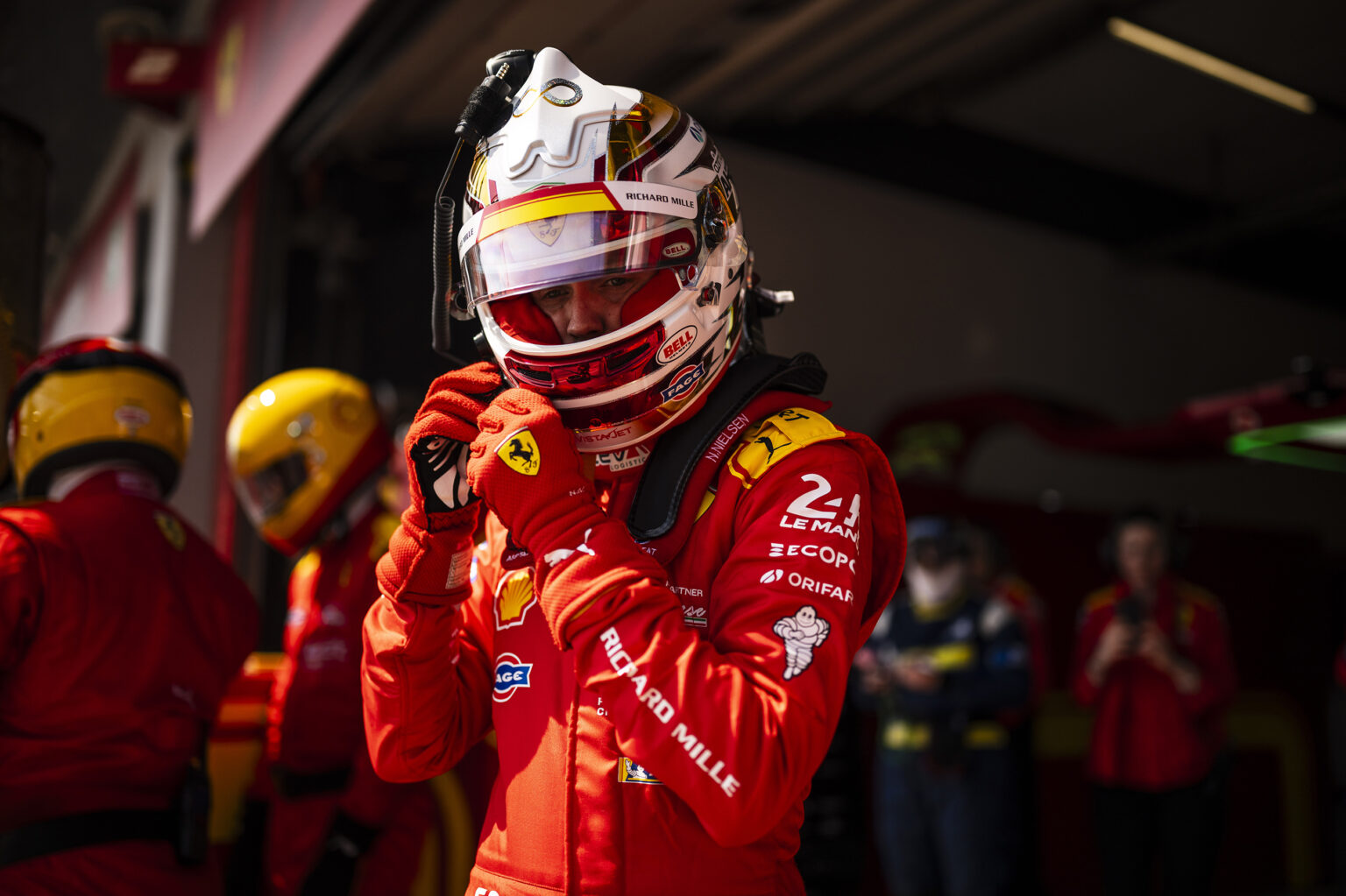 NIELSEN Nicklas (dnk), Ferrari AF Corse, Ferrari 499P #50, Hypercar, portrait during the 6 Hours of Imola 2026, 1st round of 2026 FIA World Endurance Championship, from April 16 to 19, 2026 on the Autodromo Enzo e Dino Ferrari in Imola, Italy - Photo Charly López / DPPI